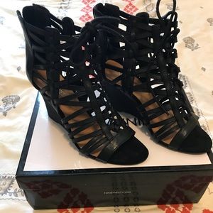Nine West Strappy Wedge Heels